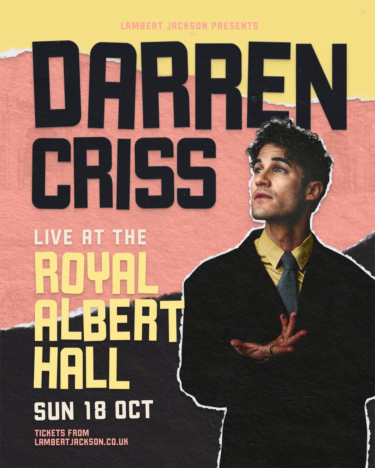 Darren Criss — Live at the Royal Albert Hall, Sunday 18 October
